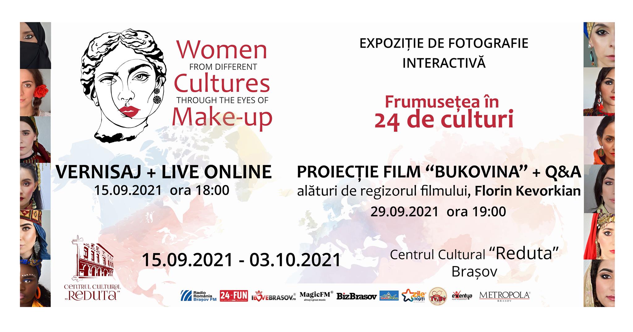 Expoziție de fotografie interactivă – “Women from different cultures through the eyes of make-up” la Centrul Cultural Reduta