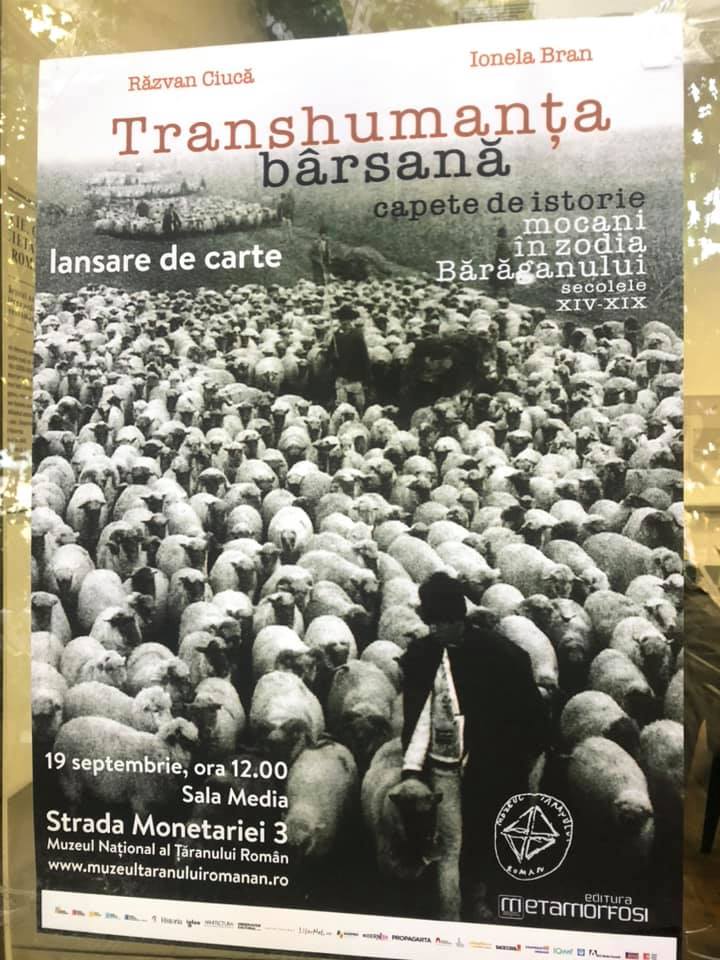 La Muzeul Naţional al Țăranului Român a fost lansat volumul Transhumanța bârsană – co-autor Ionela Bran