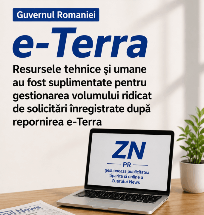 Resursele tehnice și umane au fost suplimentate pentru gestionarea volumului ridicat de solicitări înregistrate după repornirea e-Terra